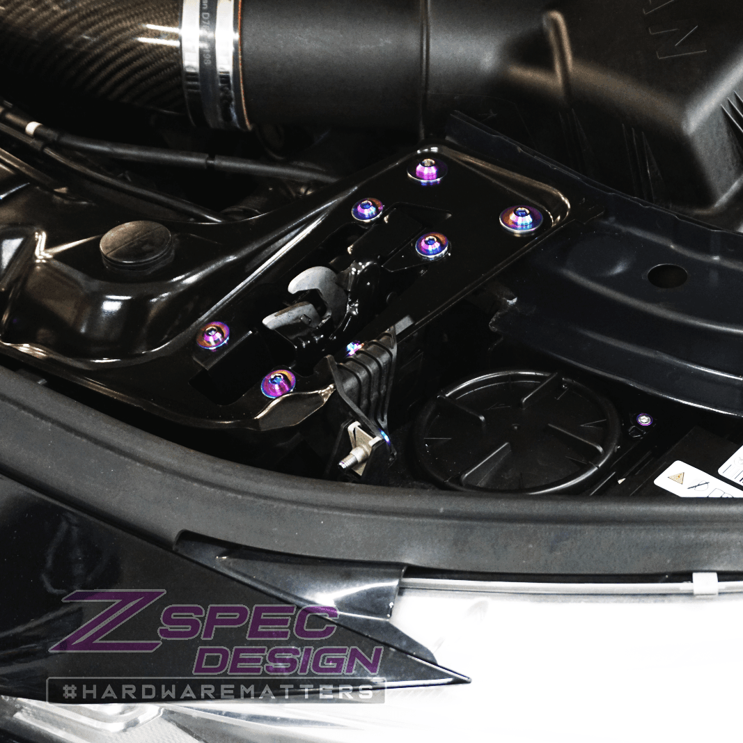 ZSPEC "Stage 2" Dress Up Bolts® Fastener Kit for '14-19 BMW 435i F32 3.0T, Titanium