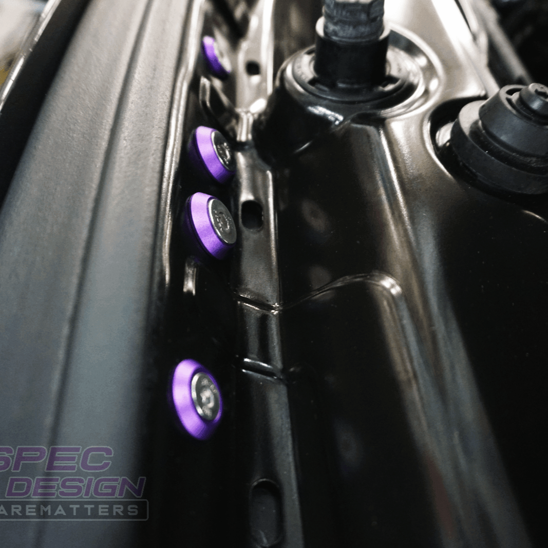 ZSPEC "Stage 2" Dress Up Bolts® Fastener Kit for '14-19 BMW 435i F32 3.0T, Stainless & Billet