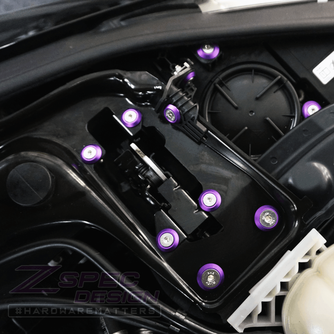 ZSPEC "Stage 2" Dress Up Bolts® Fastener Kit for '14-19 BMW 435i F32 3.0T, Stainless & Billet