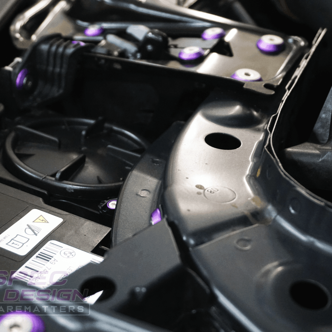 ZSPEC "Stage 2" Dress Up Bolts® Fastener Kit for '14-19 BMW 435i F32 3.0T, Stainless & Billet