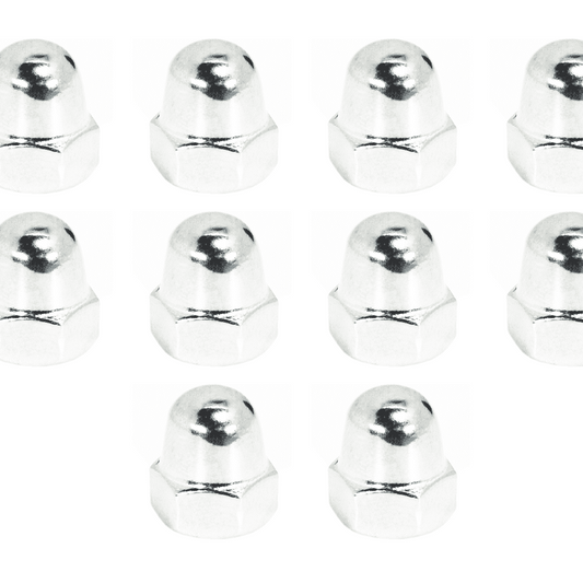 ZSPEC M8-1.25 Acorn Nuts , SUS304 Stainless Steel, 10-Pack