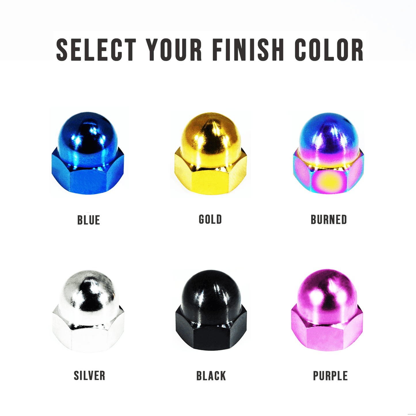 ZSPEC M6-1.0 Metric Acorn Nuts, Grade-5 Titanium, Per Nut