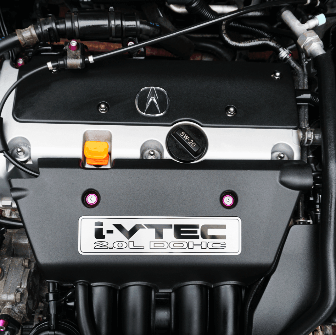 ZSPEC "Stage 3" Dress Up Bolts® Fastener Kit for '01-07 Acura RSX 2.0L, Stainless & Billet