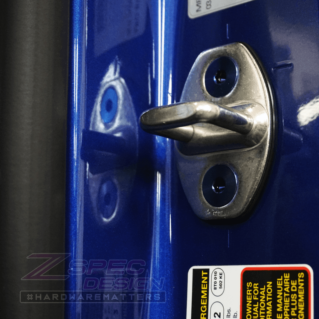 ZSPEC Dress Up Bolts® Door Strikers & Latches Fasteners for Audi S5 B8 EA837 3.0L, Titanium
