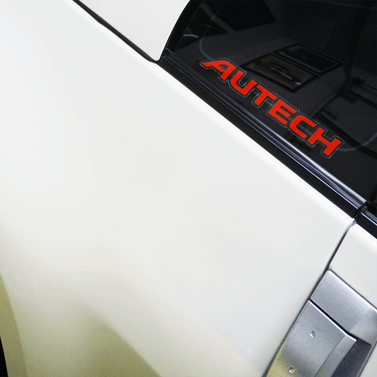 Clear-Vinyl Printed Autech Sticker Decal, 1" x 7.7"