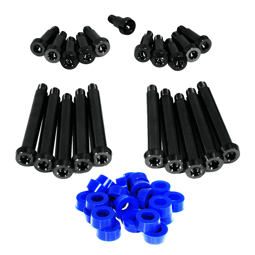 ZSPEC Shoulder-Bolt Timing Covers Fasteners w/ Bushings, Nissan 300zx Z32, Titanium