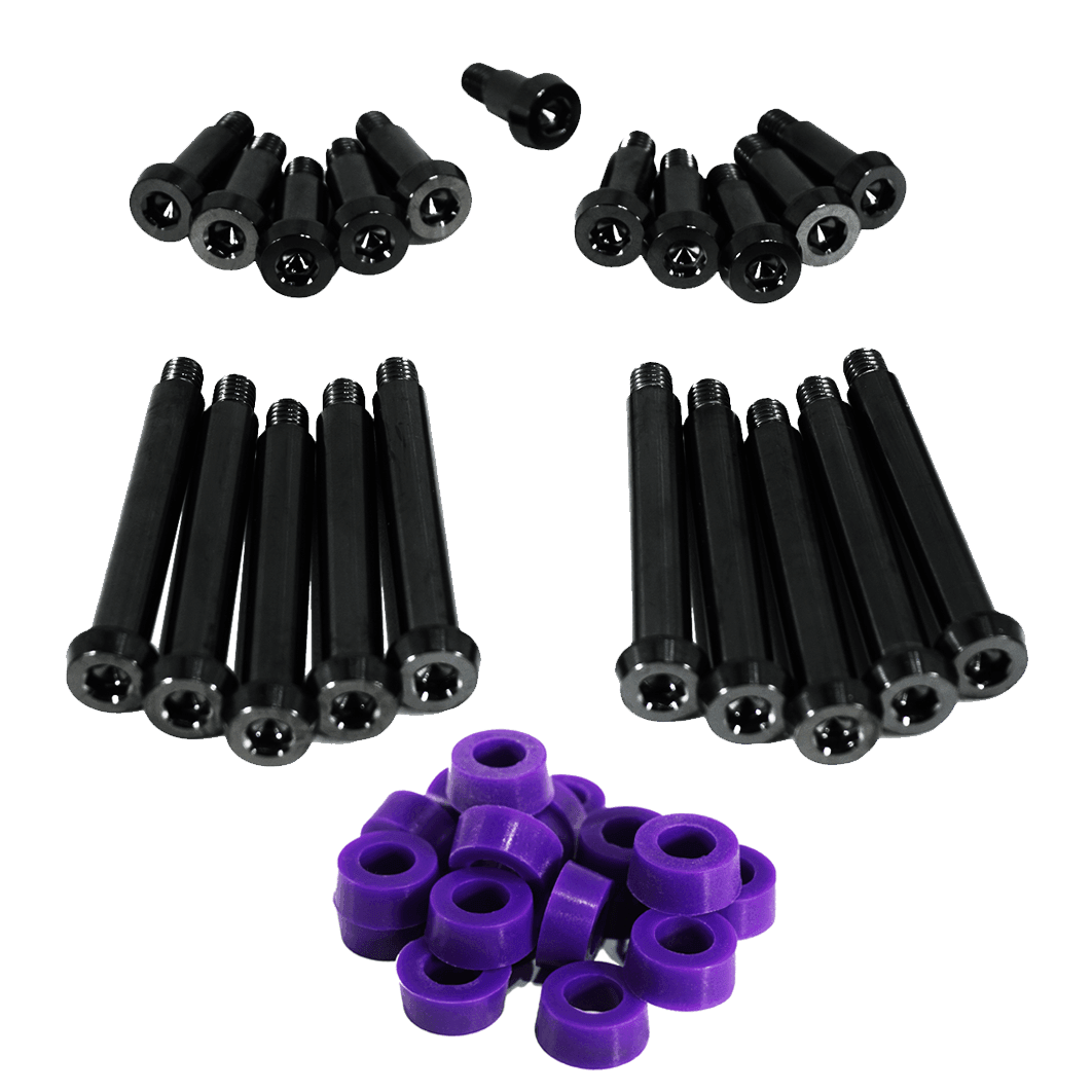 ZSPEC Shoulder-Bolt Timing Covers Fasteners w/ Bushings, Nissan 300zx Z32, Titanium