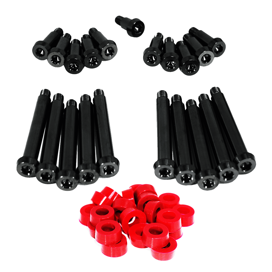 ZSPEC Shoulder-Bolt Timing Covers Fasteners w/ Bushings, Nissan 300zx Z32, Titanium