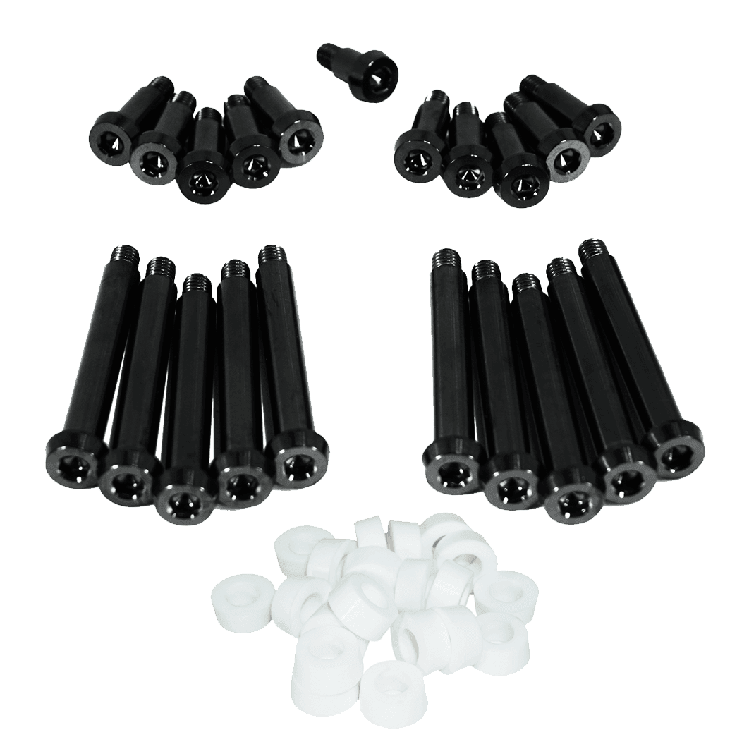 ZSPEC Shoulder-Bolt Timing Covers Fasteners w/ Bushings, Nissan 300zx Z32, Titanium