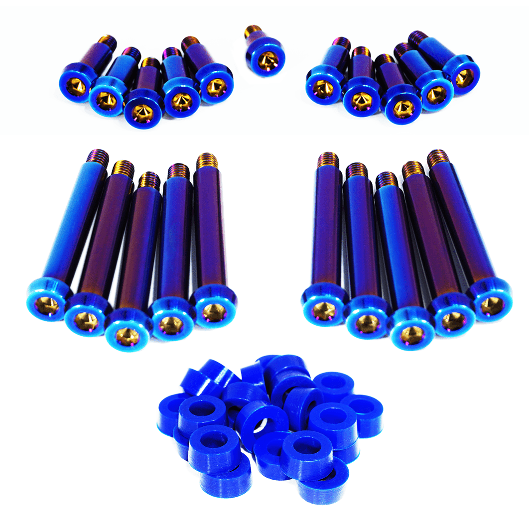 ZSPEC Shoulder-Bolt Timing Covers Fasteners w/ Bushings, Nissan 300zx Z32, Titanium