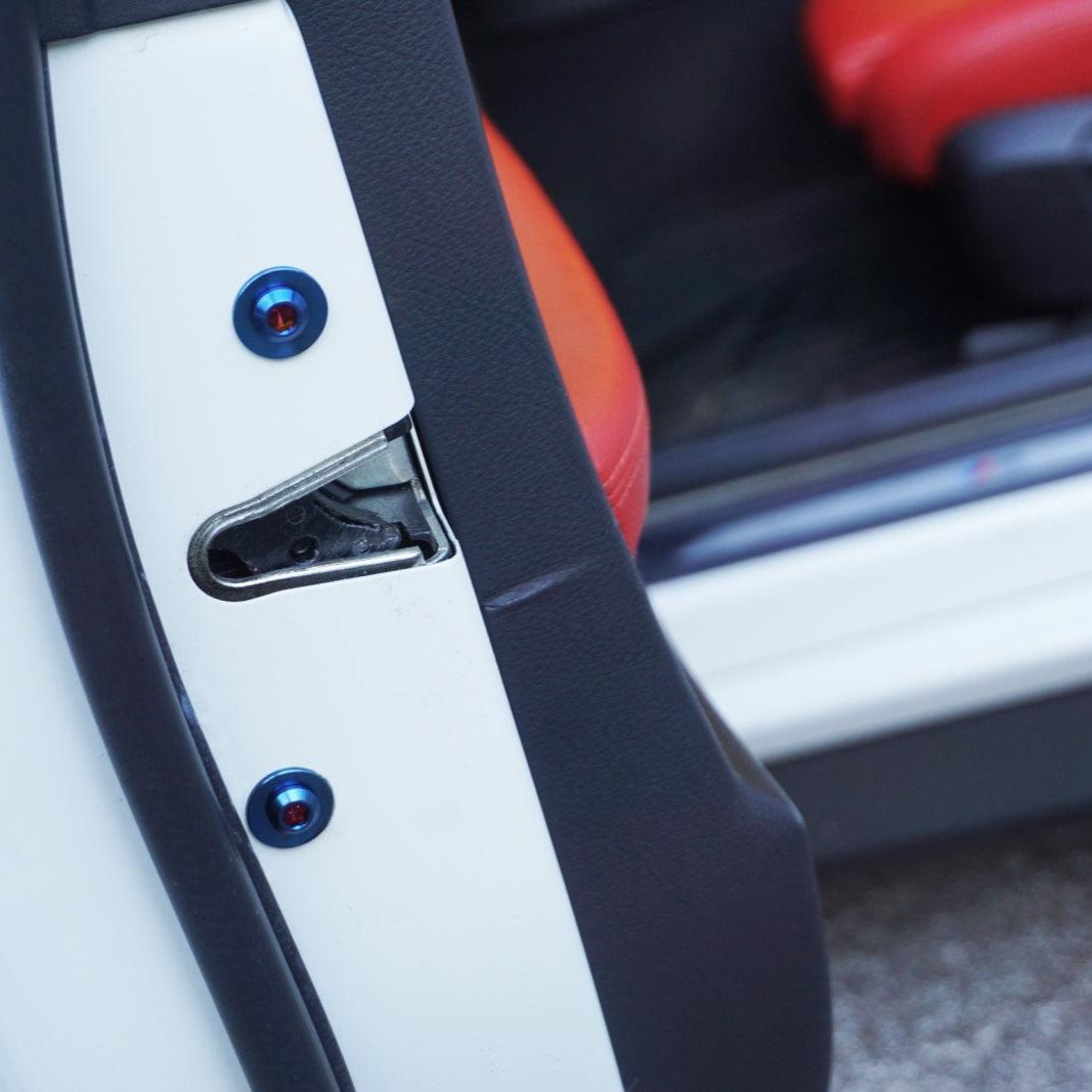 ZSPEC "Door Jams" Dress Up Bolts® Fastener Kit for '14-18 BMW 3-Series Titanium