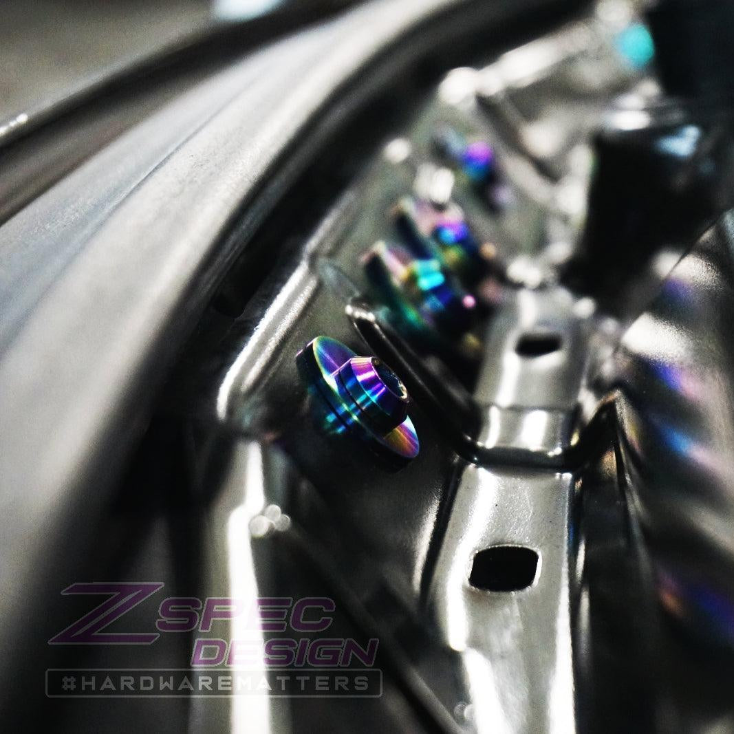 ZSPEC "Stage 2" Dress Up Bolts® Fastener Kit for '14-18 BMW 340i F34 3.0T, Titanium