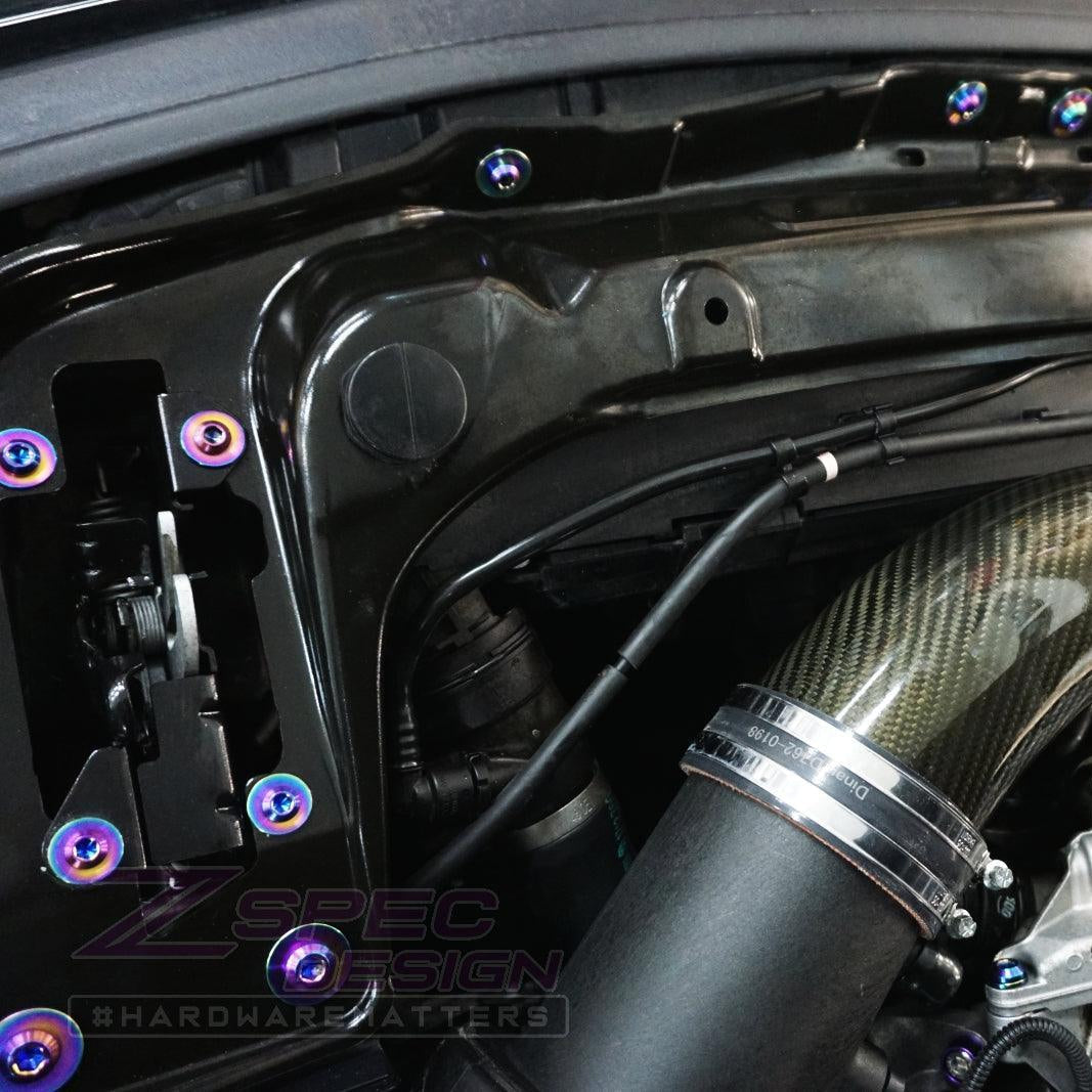 ZSPEC "Stage 2" Dress Up Bolts® Fastener Kit for '14-18 BMW 340i F34 3.0T, Titanium