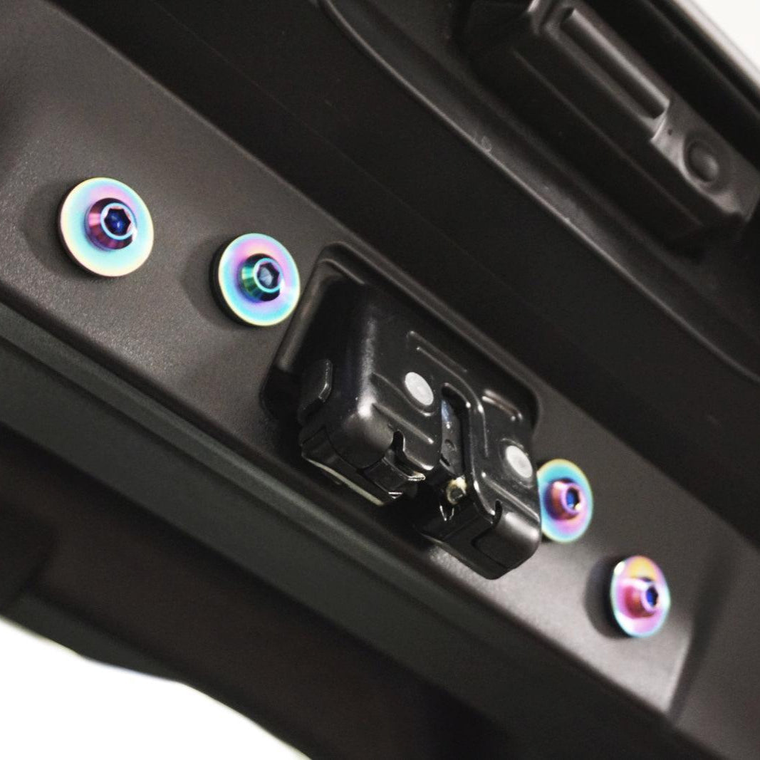 ZSPEC Trunk-Area Fastener Kit for the GR Corolla, Hinges/Struts/Latch/Tie-Down Hooks, Titanium
