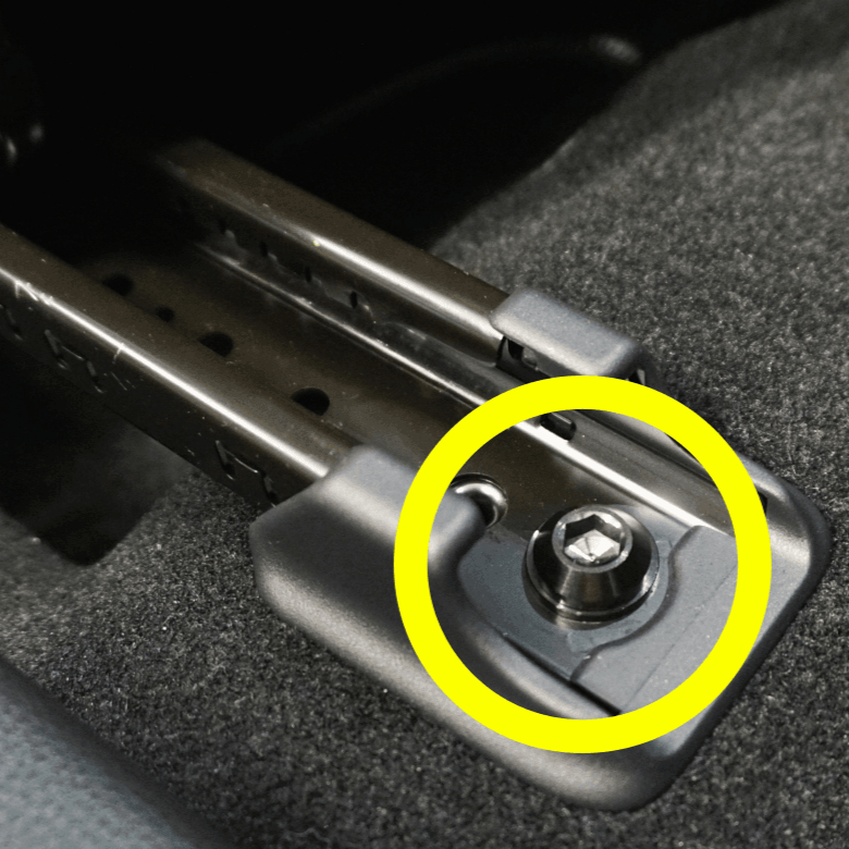 ZSPEC Seat-Rails Dress Up Fastener Kit for the GR Corolla, Front-Bolts, Titanium