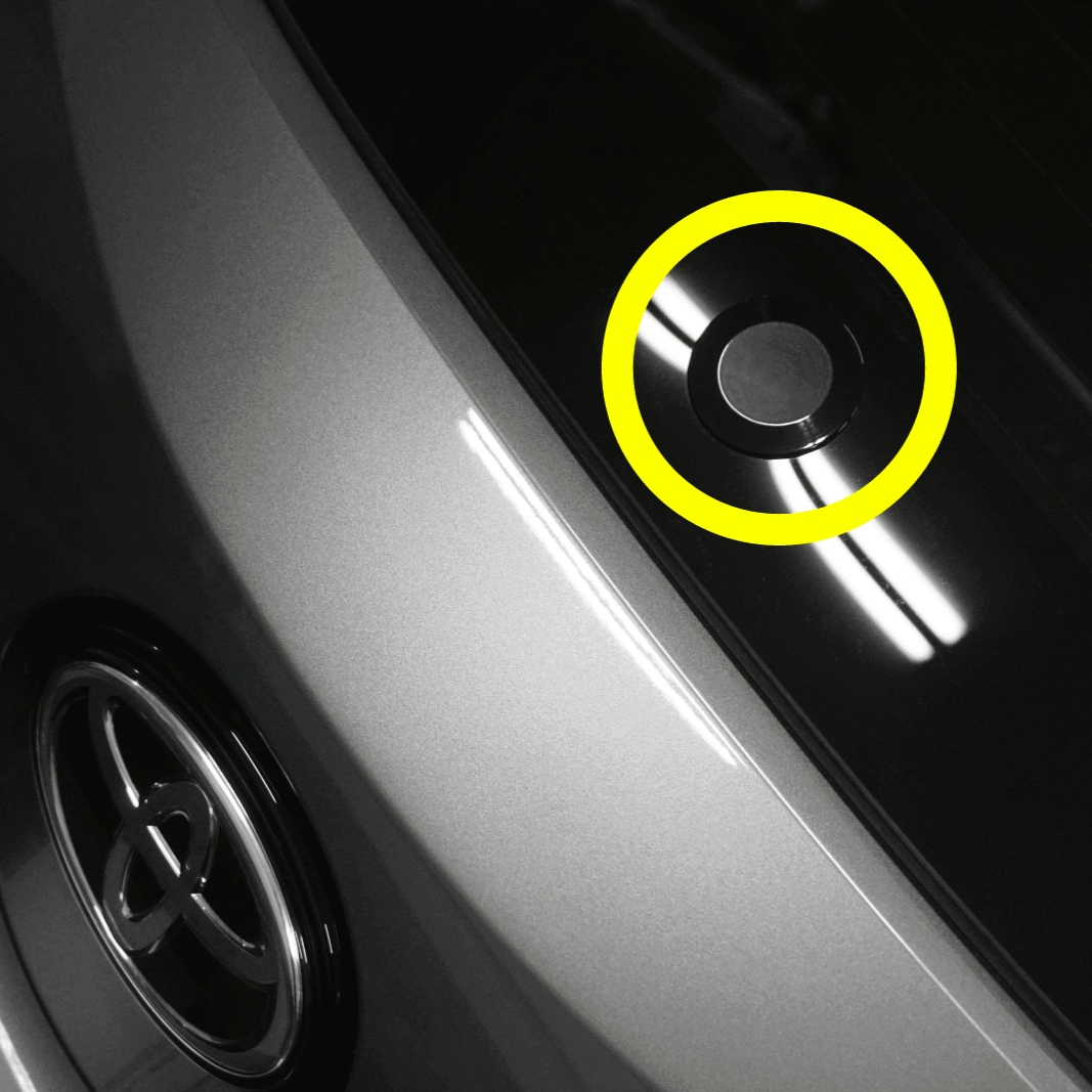 ZSPEC 44mm Rear Wiper Hole-Cover/Cap/Plug, Weatherproof, fits GR Corolla, Black