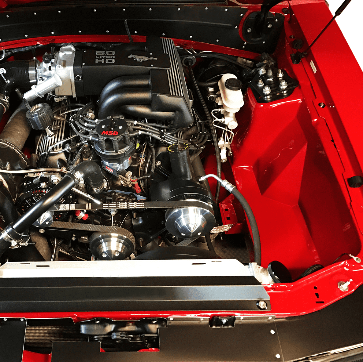 ZSPEC "Stage 2" Dress Up Bolts® Fastener Kit for '87-93 Ford Mustang V8 Fox-Body, Stainless & Billet