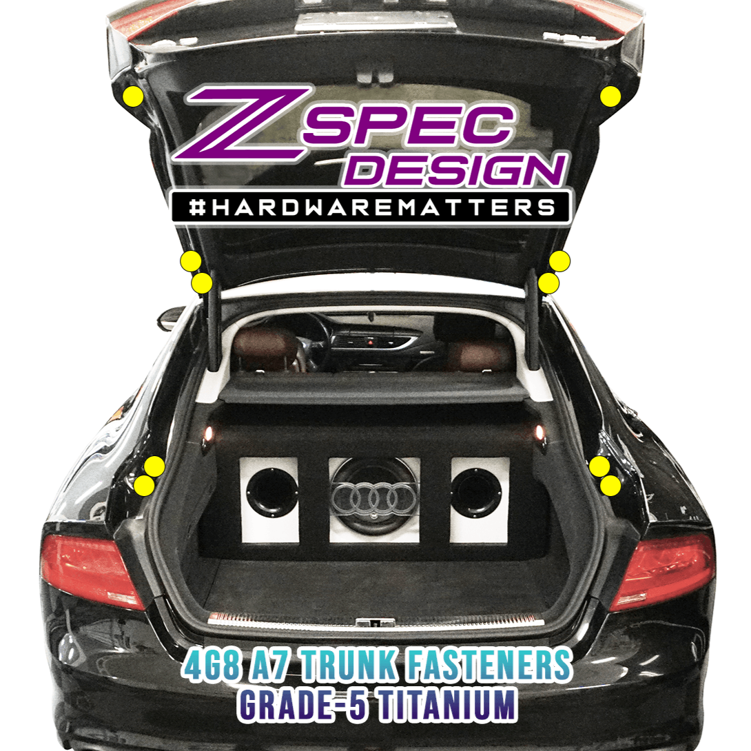 ZSPEC "Stage 3" Dress Up Bolts® Fastener Kit for '12-18 Audi A7 4G8 3.0L, Titanium
