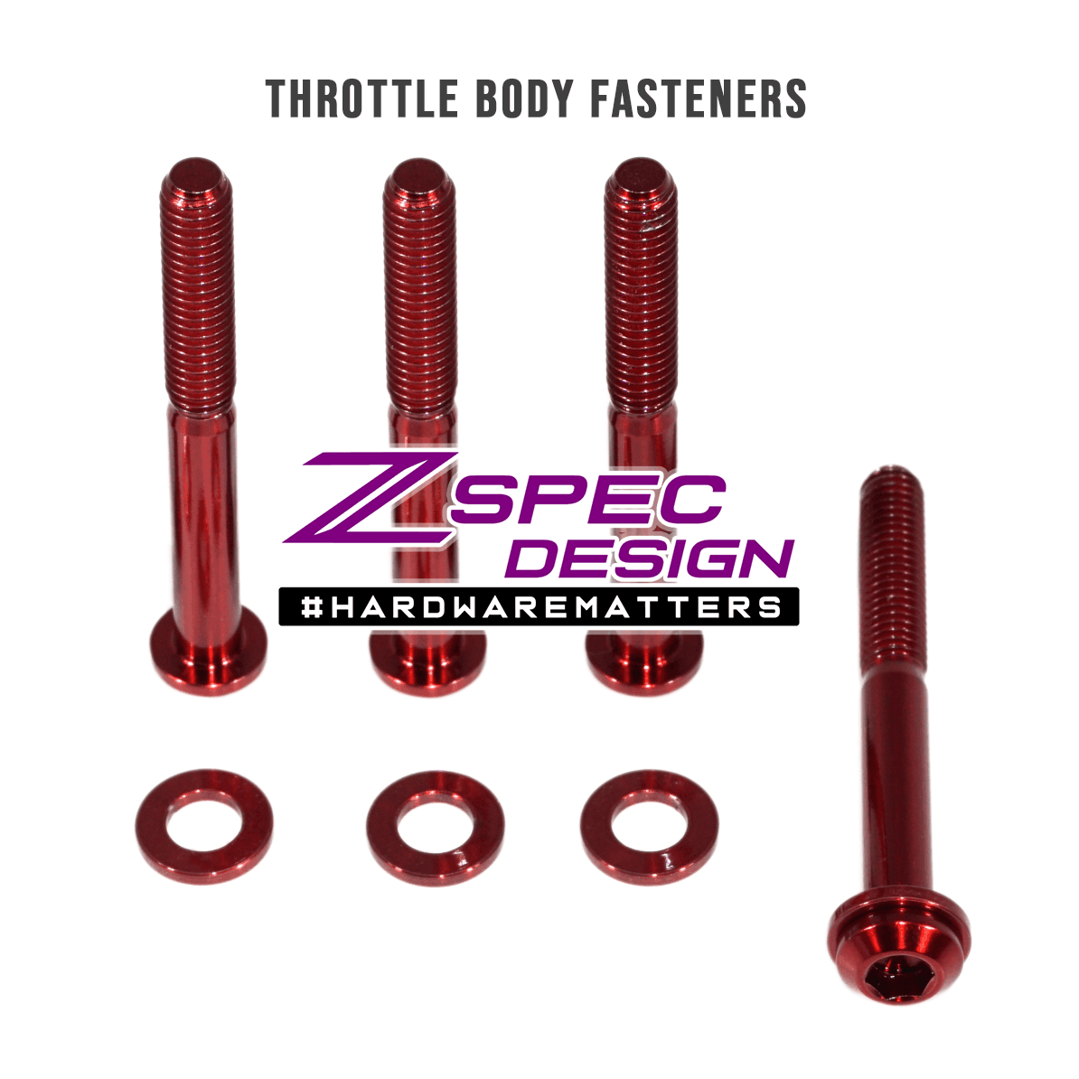 ZSPEC Throttle Body Fastener Kit for '16+ Chevy V8 Camaro SS, Grade-5 Titanium