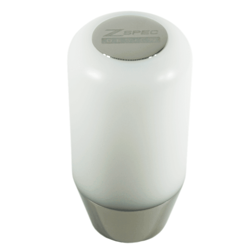 ZSPEC Shift Knob, M10-1.5, Delrin & Stainless, 6-Speed Shift Pattern Coin