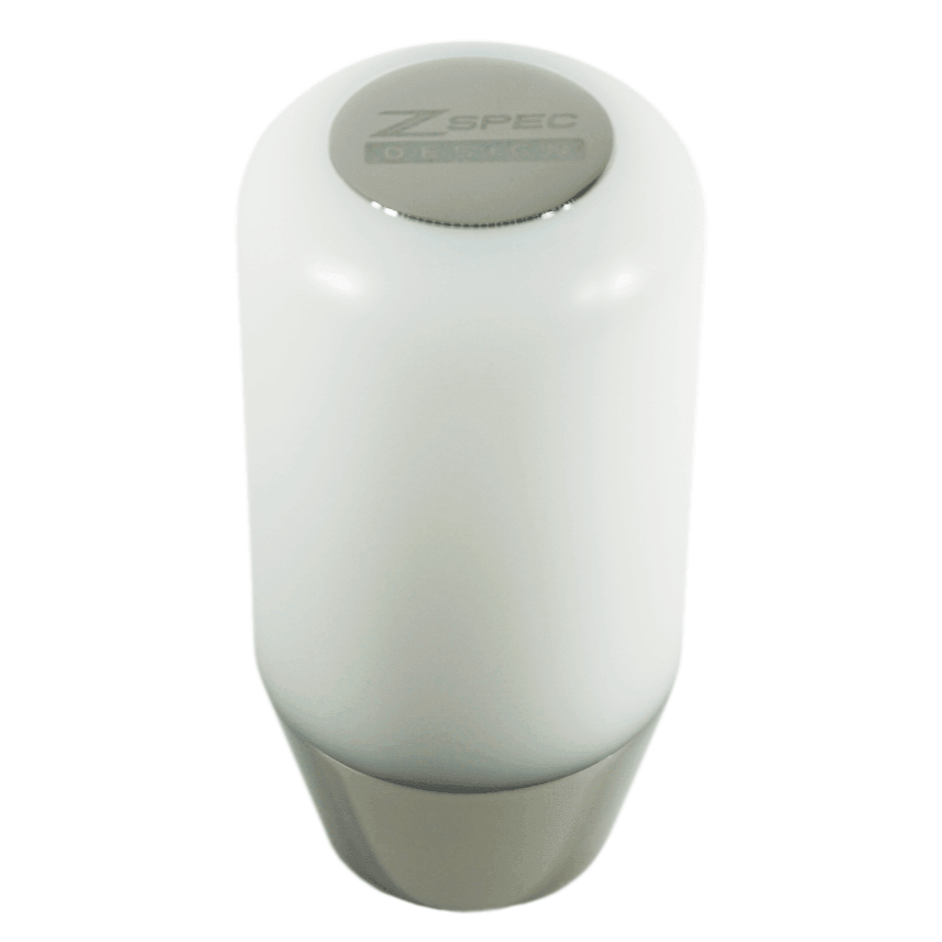 ZSPEC Shift Knob, M8-1.25, Delrin & Stainless, 4-Speed Shift Pattern Coin