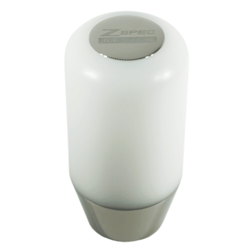 ZSPEC Shift Knob, M10-1.5, Delrin & Stainless, 4-Speed Shift Pattern Coin