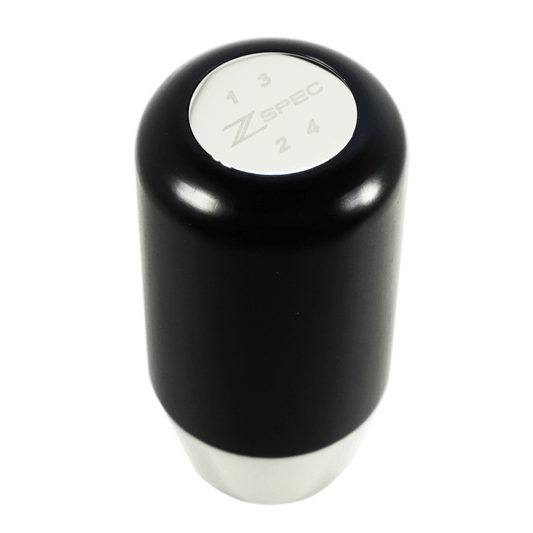 ZSPEC Shift Knob, M12-1.25, Delrin & Stainless, 4-Speed Shift Pattern Coin