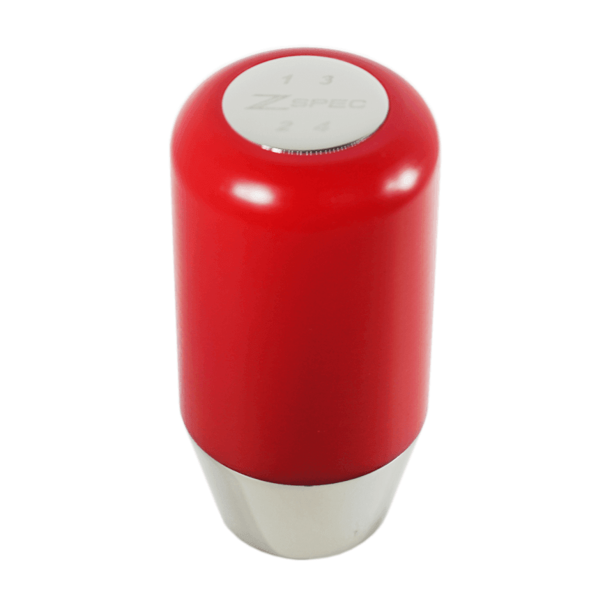 ZSPEC Shift Knob, M8-1.25, Delrin & Stainless, 4-Speed Shift Pattern Coin