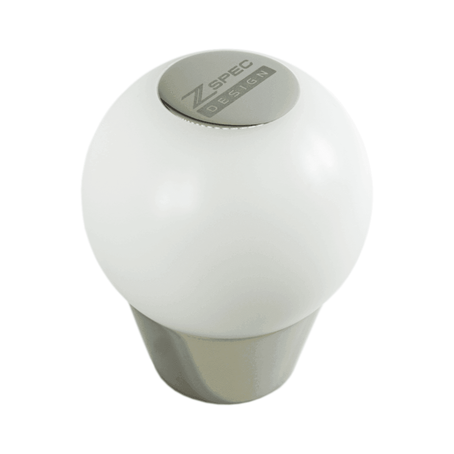 ZSPEC Shift Knob, M10-1.5, Delrin & Stainless, 4-Speed Shift Pattern Coin