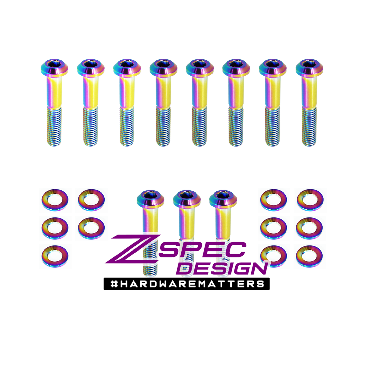 ZSPEC Throttle Bodies & Linkage Fasteners for '90-96 Nissan Z32 300zx, Grade-5 Titanium