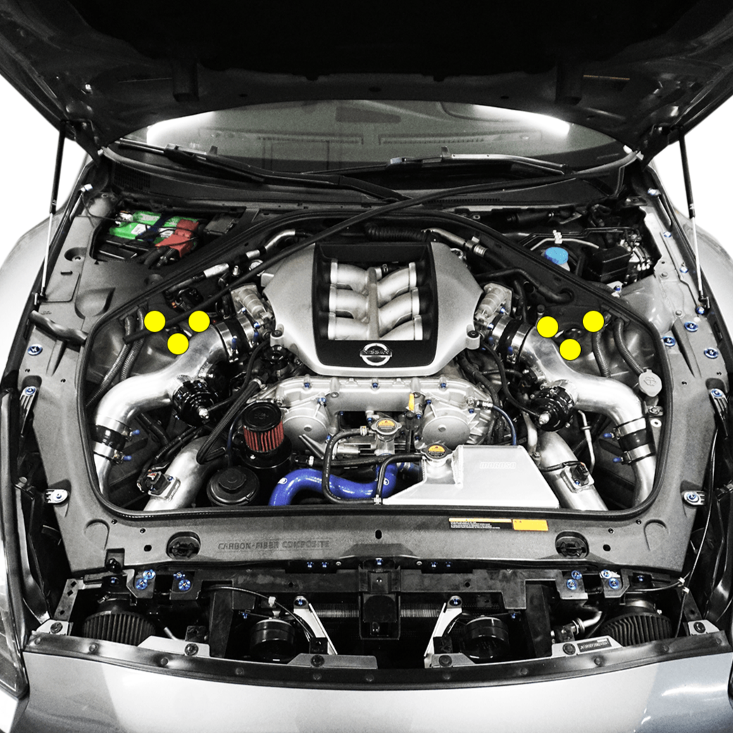 Front Shock Tower Nuts fits Nissan Skyline GT-R/GTR R35, Titanium GR5