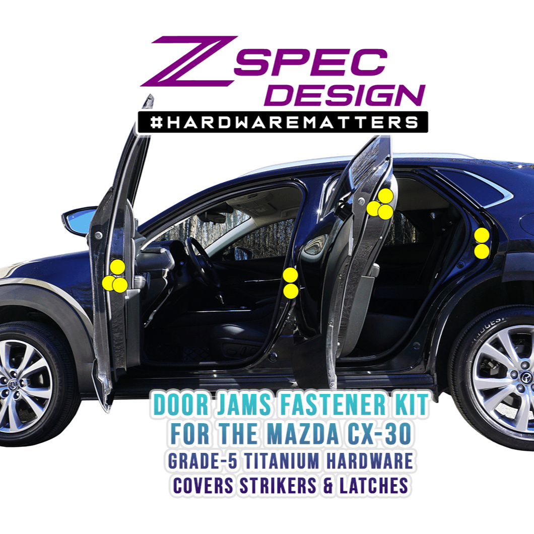 ZSPEC "Stage 3" Dress Up Bolts® Fastener Kit for the '20-24 Mazda CX-30, Titanium