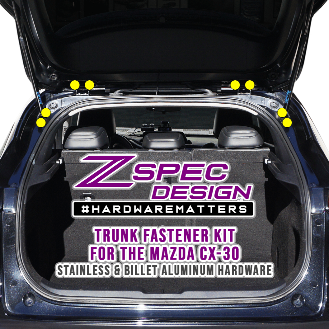 ZSPEC "Stage 3" Dress Up Bolts® Fastener Kit for 2020-2024 Mazda CX-30, Stainless & Billet