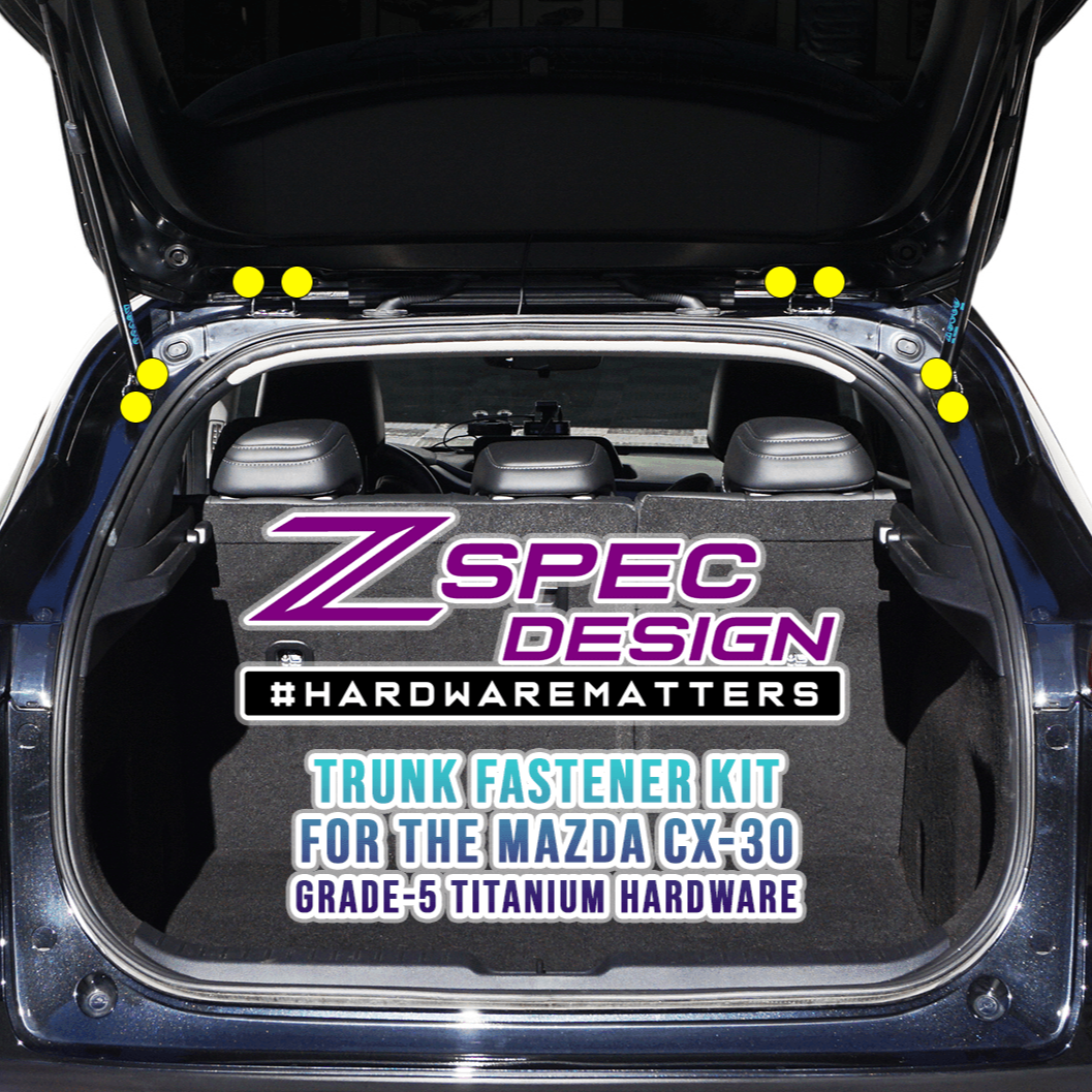 ZSPEC "Stage 3" Dress Up Bolts® Fastener Kit for the '20-24 Mazda CX-30, Titanium