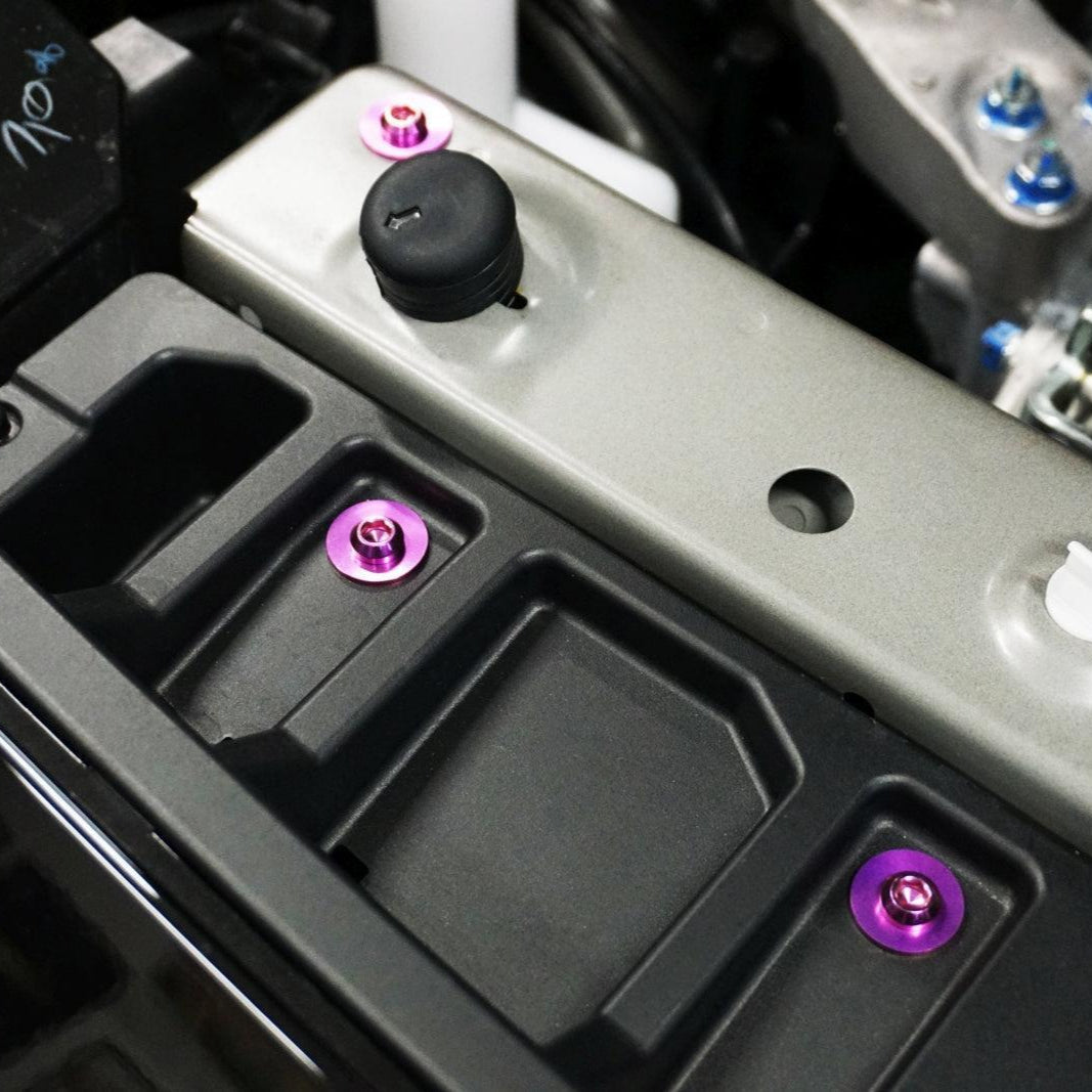 ZSPEC "Stage 3" Dress Up Bolts® Fastener Kit for '23+ Mitsubishi Mirage, Titanium