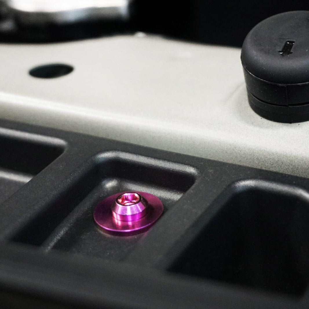 ZSPEC "Stage 1" Dress Up Bolts® Fastener Kit for '23+ Mitsubishi Mirage, Titanium