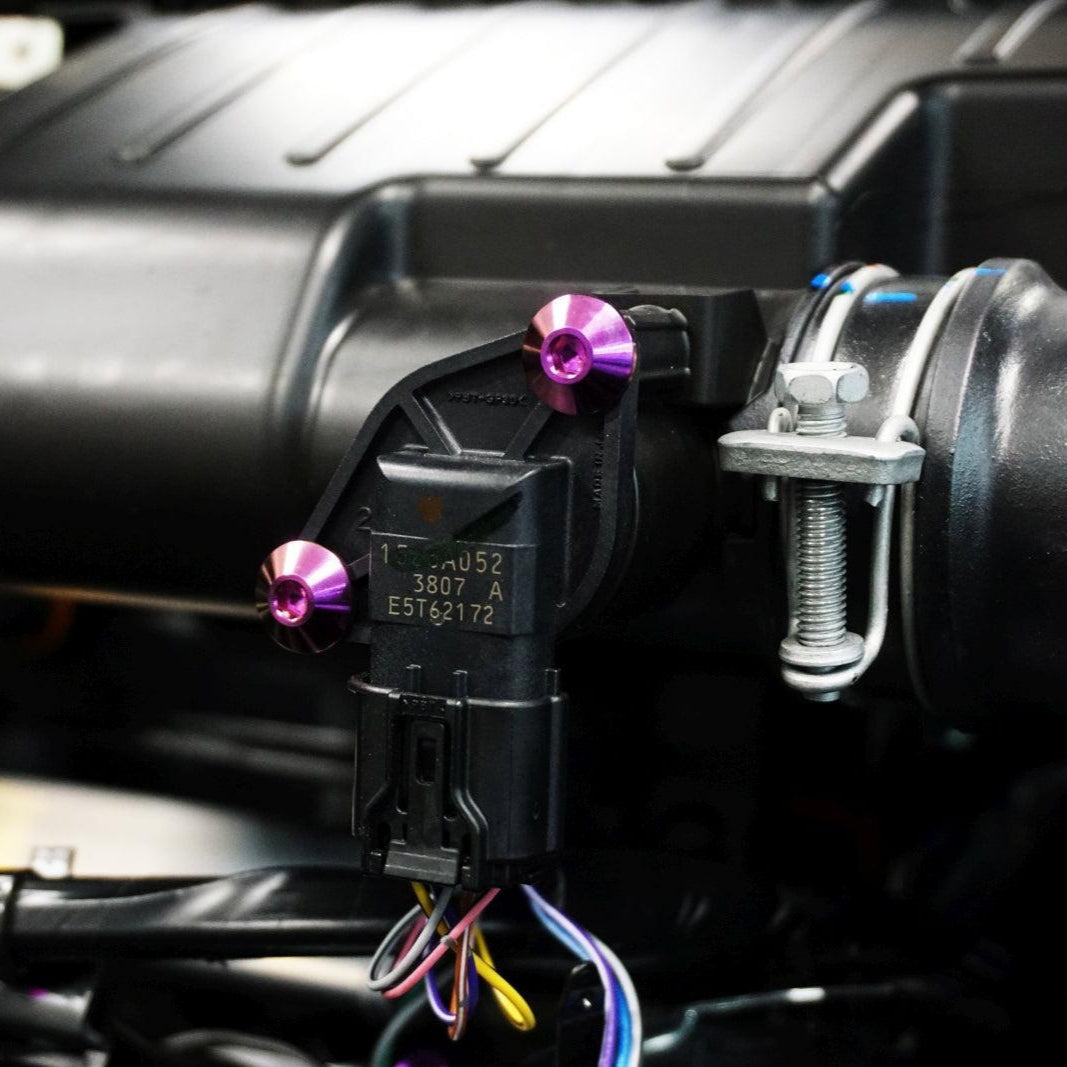 ZSPEC Stage-2 Dress Up Bolts® Fastener Kit for '23+ Mitsubishi Mirage, Titanium