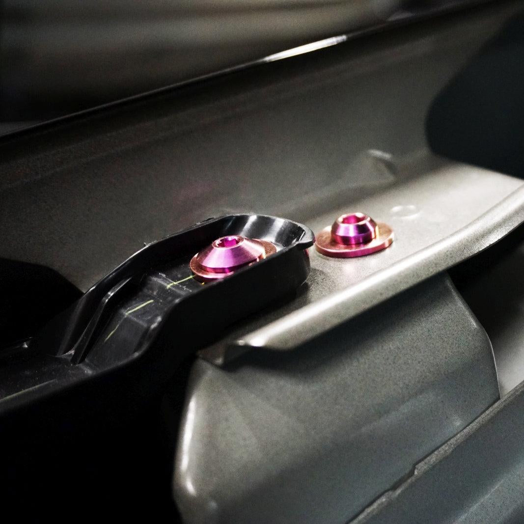 ZSPEC "Stage 1" Dress Up Bolts® Fastener Kit for '23+ Mitsubishi Mirage, Titanium