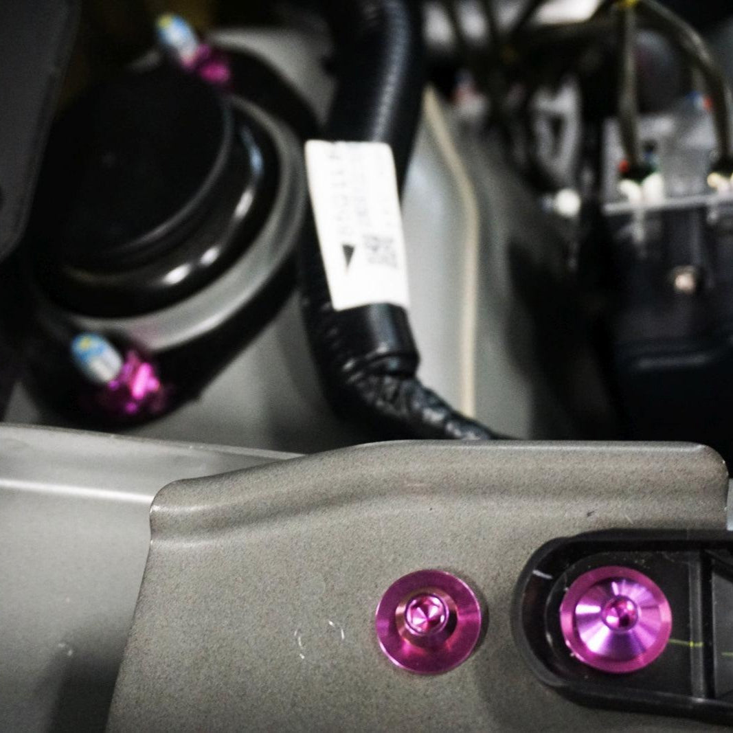 ZSPEC "Stage 3" Dress Up Bolts® Fastener Kit for '23+ Mitsubishi Mirage, Titanium