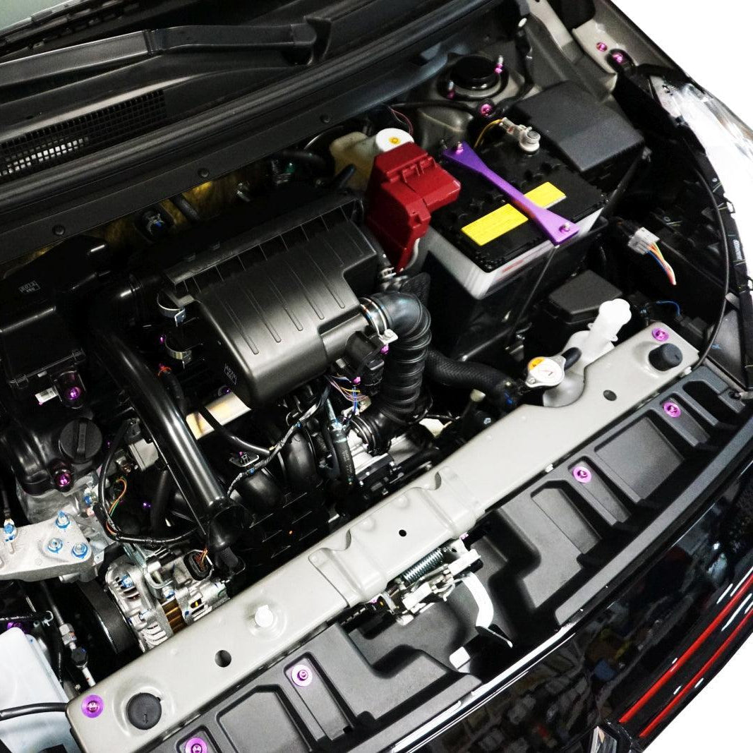 ZSPEC "Stage 3" Dress Up Bolts® Fastener Kit for '23+ Mitsubishi Mirage, Titanium