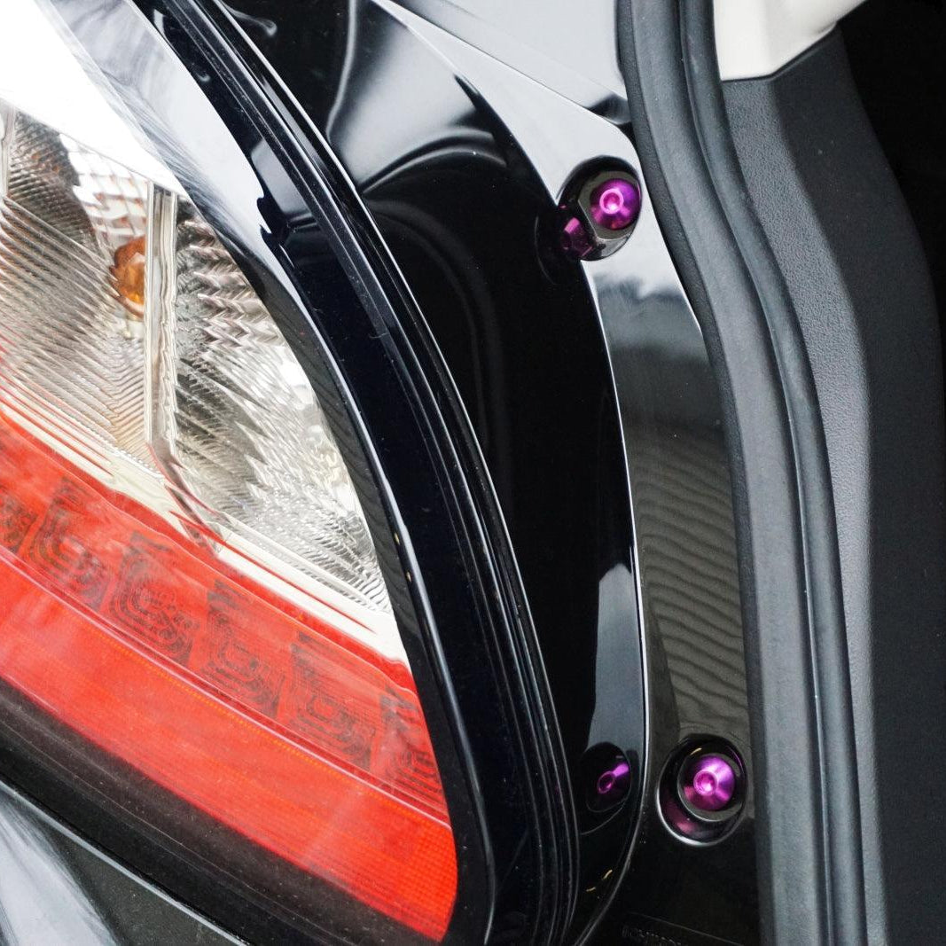 ZSPEC "Door Jams & Trunk-Area" Dress Up Bolts® Fastener Kit for '23+ Mitsubishi Mirage, Titanium