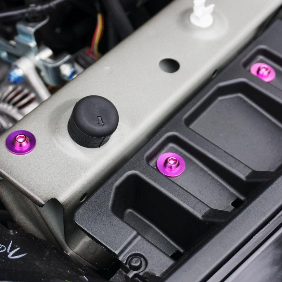 ZSPEC "Stage 1" Dress Up Bolts® Fastener Kit for '23+ Mitsubishi Mirage, Titanium