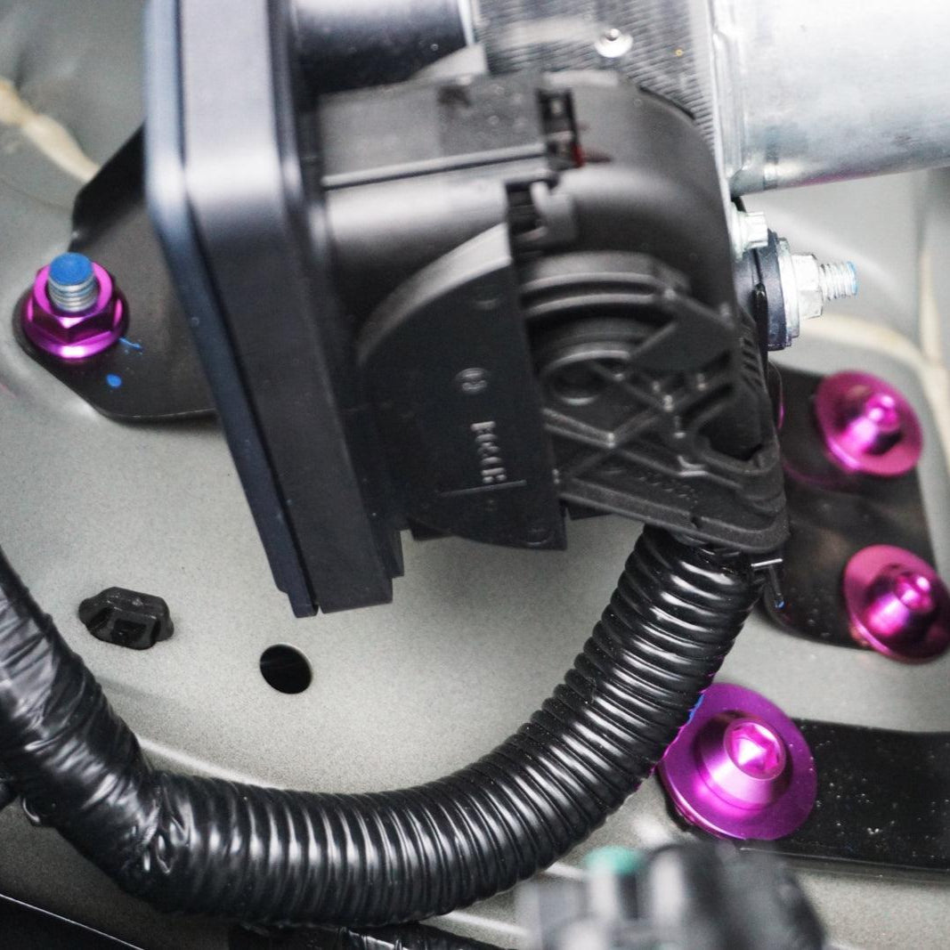 ZSPEC Stage-2 Dress Up Bolts® Fastener Kit for '23+ Mitsubishi Mirage, Titanium