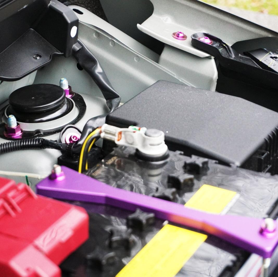 ZSPEC Stage-2 Dress Up Bolts® Fastener Kit for '23+ Mitsubishi Mirage, Titanium