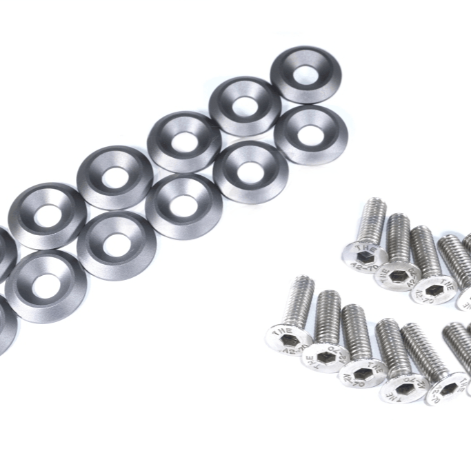 ZSPEC Fenders/Bumper/Hood Latch Kit, Mustang Fox-Body, Stainless & Billet