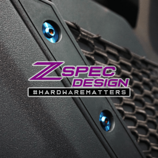 ZSPEC Interior Dress Up Bolts® Fastener Kit for 21+ Ford Bronco 2.7L, Titanium & Billet