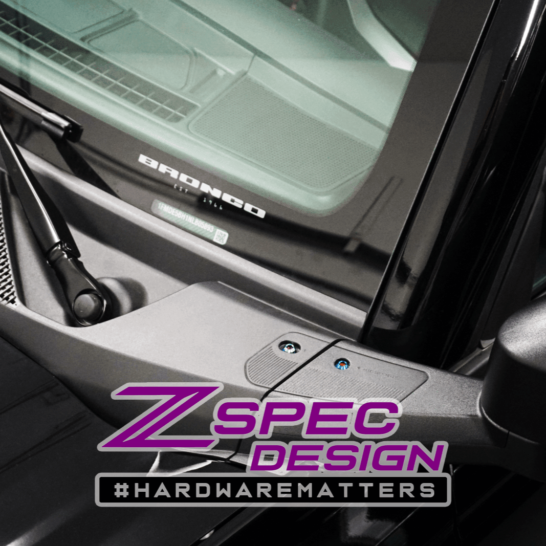 ZSPEC "Stage 3" Dress Up Bolts® Fastener Kit for 21+ Ford Bronco 2.7L, Titanium & Billet
