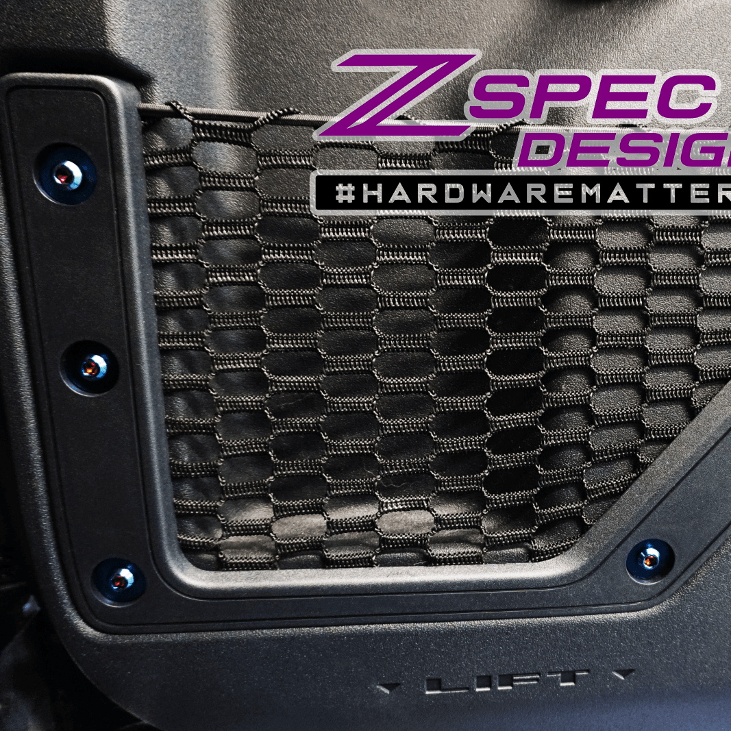 ZSPEC Interior Dress Up Bolts® Fastener Kit for 21+ Ford Bronco 2.7L, Titanium & Billet