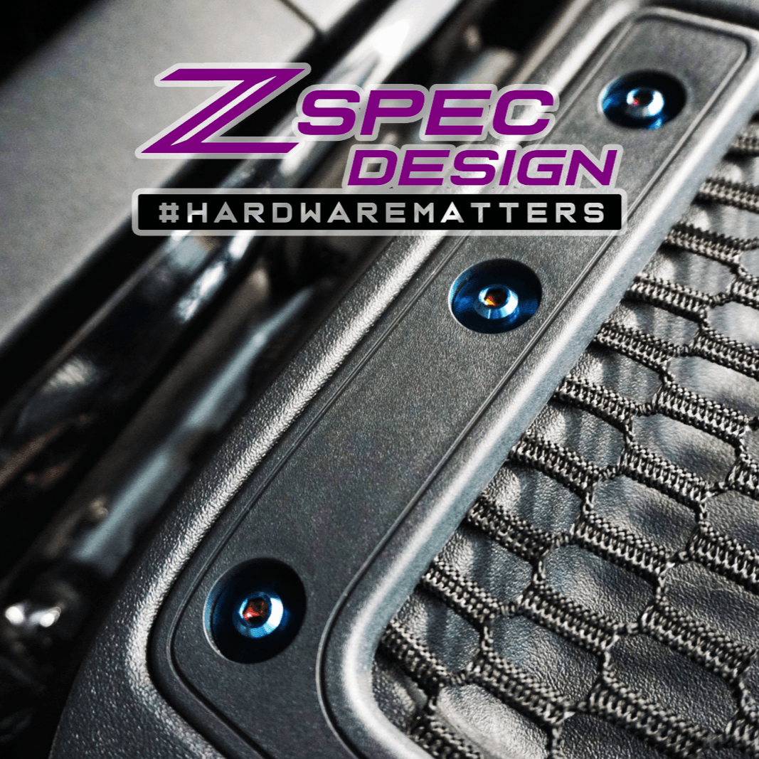 ZSPEC "Stage 3" Dress Up Bolts® Fastener Kit for 21+ Ford Bronco 2.7L, Titanium & Billet