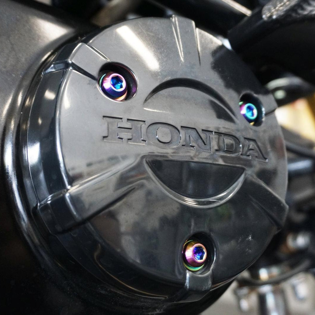 ZSPEC "Small Engine Cover" Fastener Kit for the Honda Grom, Grade-5 Titanium